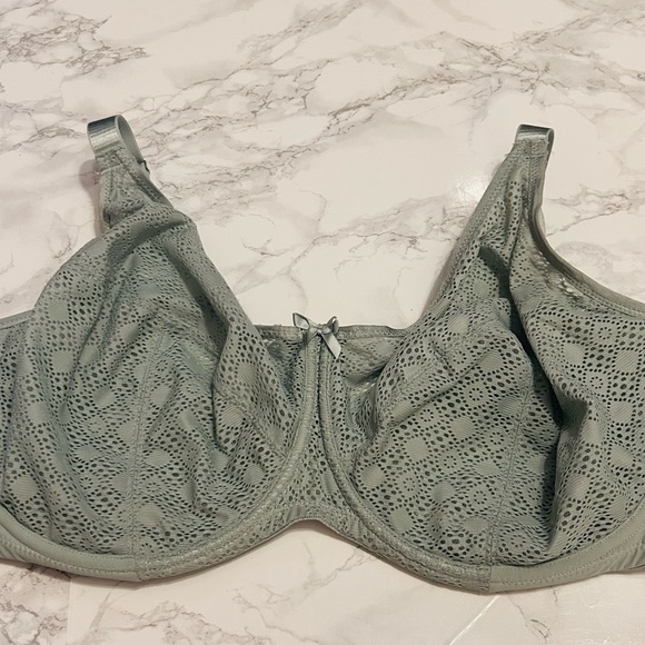 Glamorise Full Figure Lace Underwire Bra 44H - Picture 1 of 8